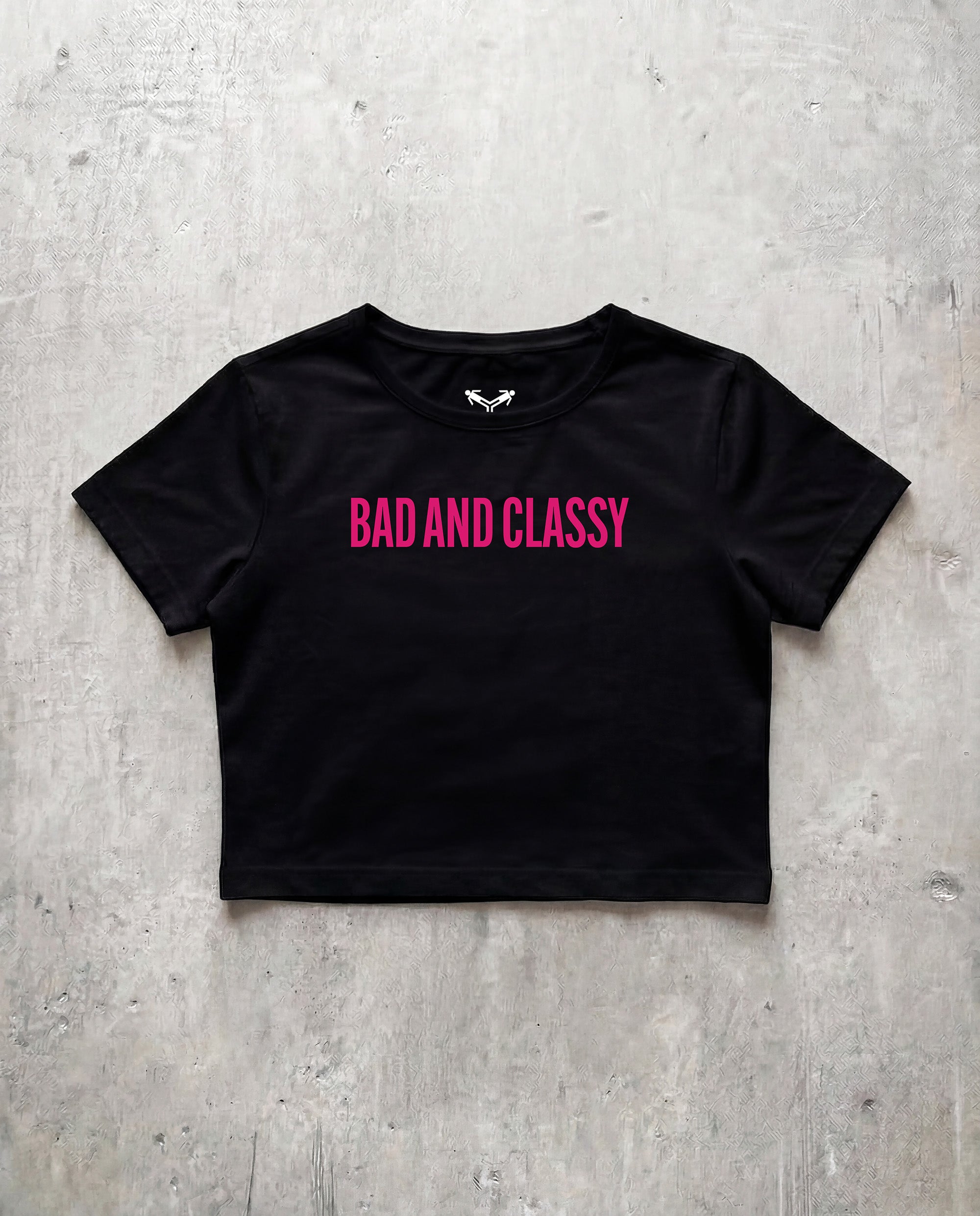 Bad And Classy Black Crop Tee