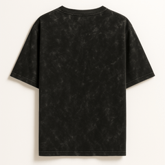 FadeTech Elite Tee – Black Mineral Wash | 240 GSM Oversized Fit from FKAHUMANS | Premium Streetwear
