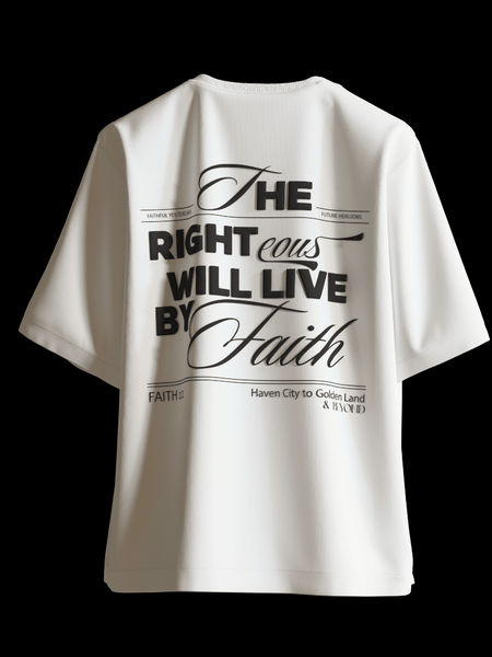 Faith White Oversized T-Shirt [UNISEX] from FKAHUMANS | Premium Streetwear