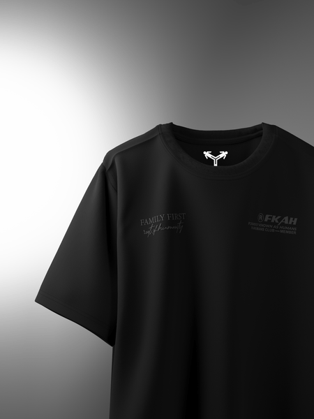 Family First Boxy Fit Oversized T-Shirt [UNISEX] from FKAHUMANS | Premium Streetwear