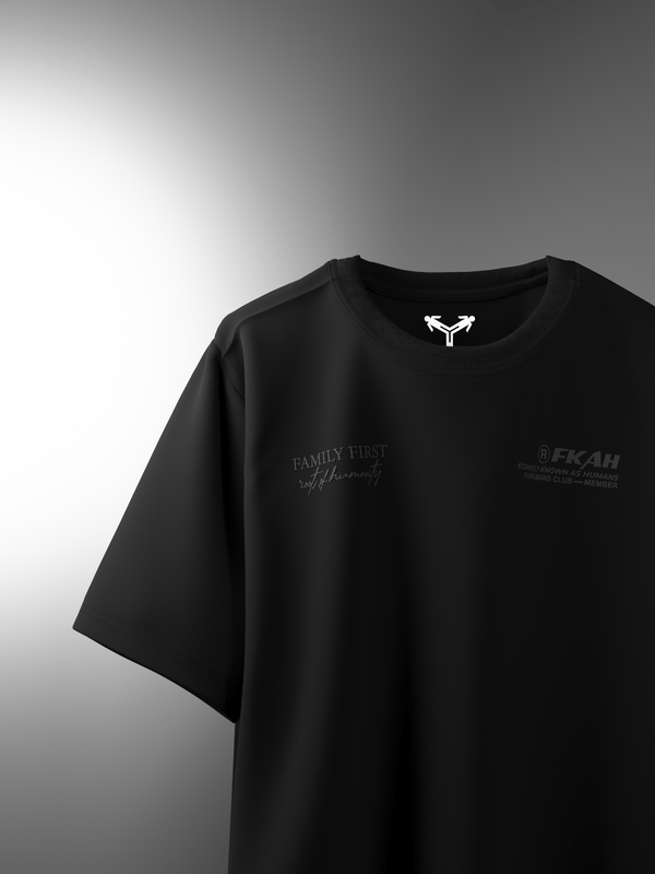 Family First Boxy Fit Oversized T-Shirt [UNISEX] from FKAHUMANS | Premium Streetwear