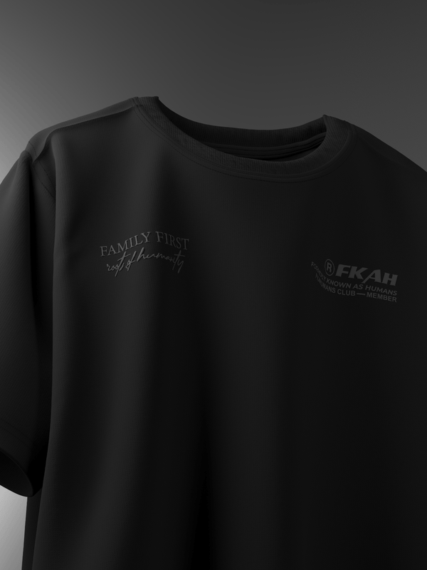 Family First Boxy Fit Oversized T-Shirt [UNISEX] from FKAHUMANS | Premium Streetwear