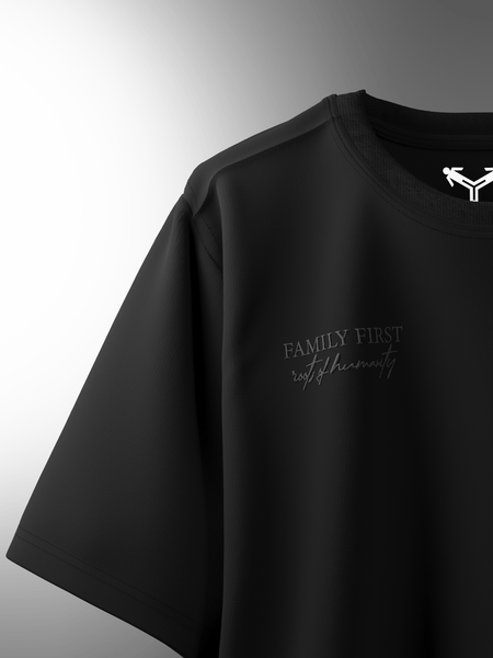 Family First Boxy Fit Oversized T-Shirt [UNISEX] from FKAHUMANS | Premium Streetwear