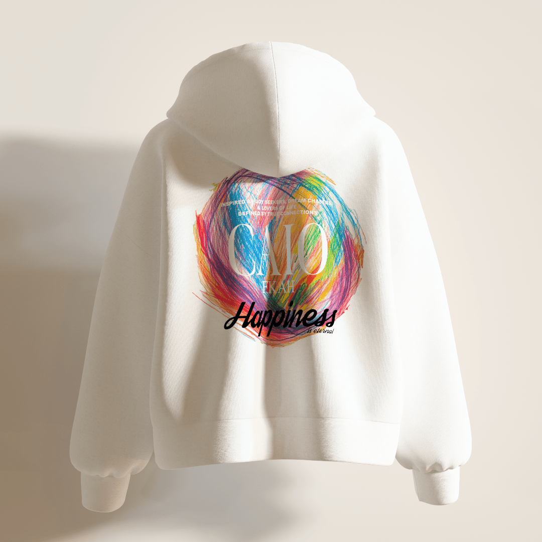 Happiness Is Eternal Hooded Sweatshirt [UNISEX] from FKAHUMANS | Premium Streetwear