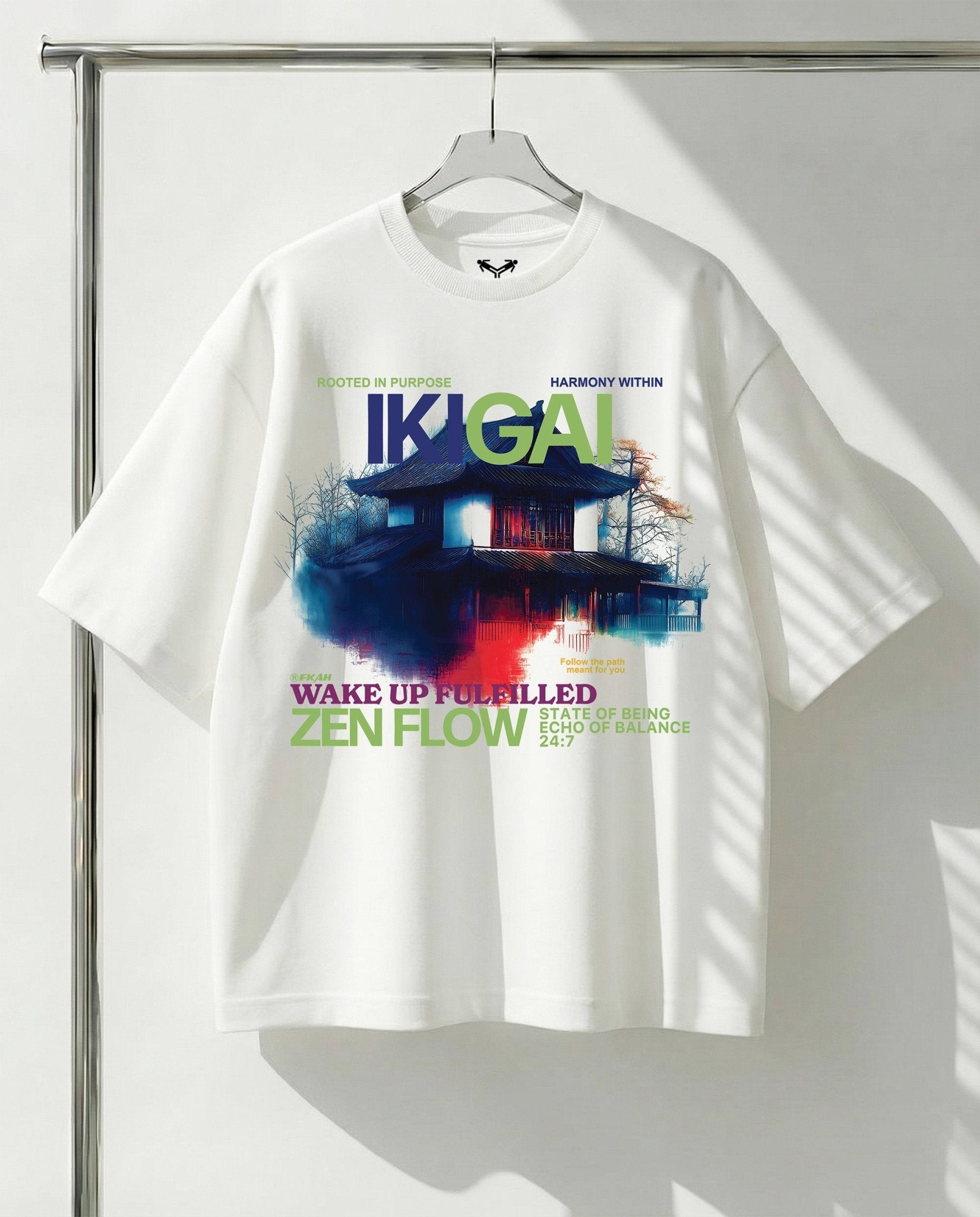 IKIGAI Boxy Fit Oversized T-Shirt [UNISEX] from FKAHUMANS | Premium Streetwear