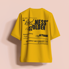 Kindness Is Golden Oversized T-Shirt [UNISEX] from FKAHUMANS | Premium Streetwear