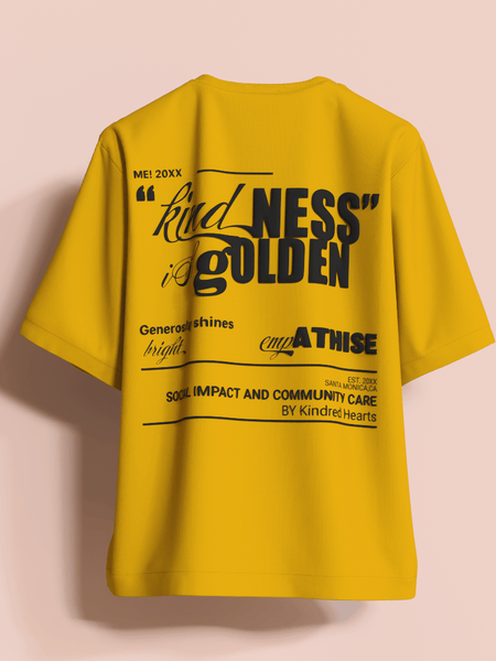 Kindness Is Golden Oversized T-Shirt [UNISEX] from FKAHUMANS | Premium Streetwear