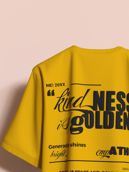 Kindness Is Golden Oversized T-Shirt [UNISEX] from FKAHUMANS | Premium Streetwear