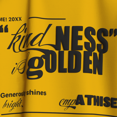Kindness Is Golden Oversized T-Shirt [UNISEX] from FKAHUMANS | Premium Streetwear