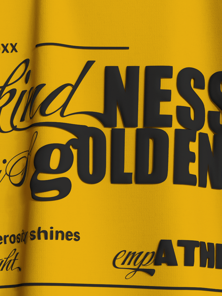 Kindness Is Golden Oversized T-Shirt [UNISEX] from FKAHUMANS | Premium Streetwear