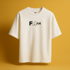 Let's Be Human Again Boxy Fit Oversized T-Shirt [UNISEX] from FKAHUMANS | Premium Streetwear