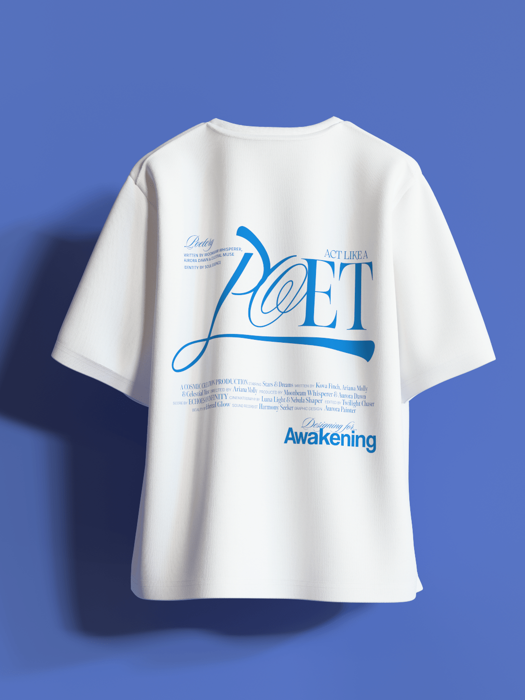 POET Boxy Fit Oversized T-Shirt [UNISEX] from FKAHUMANS | Premium Streetwear