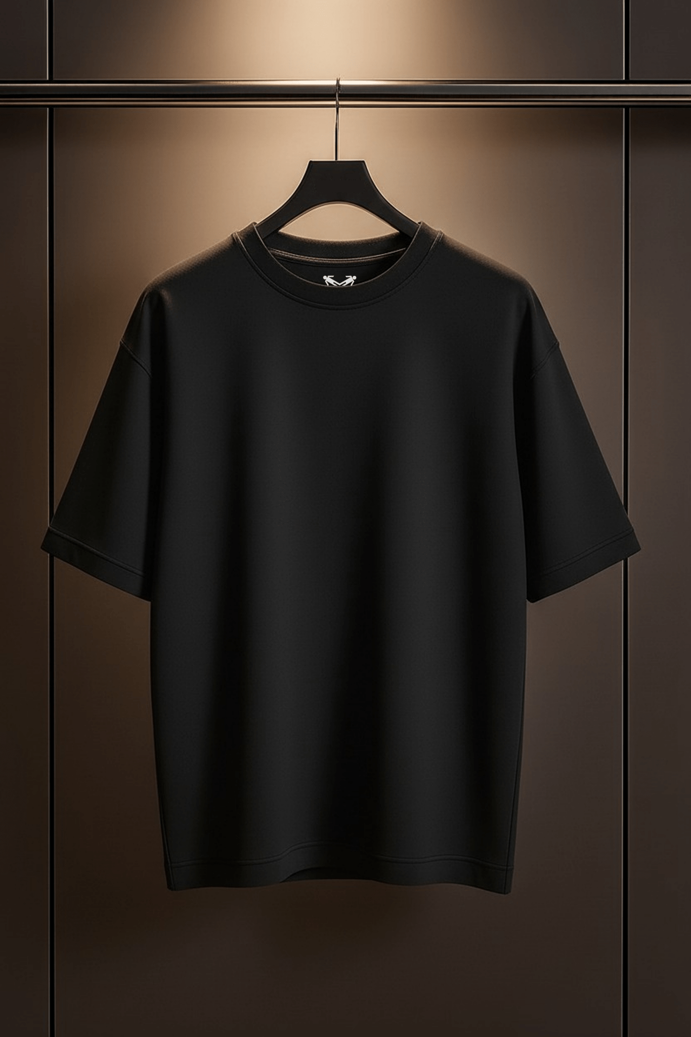 PURE FORM Black Boxy Fit Oversized T-Shirt [UNISEX] from FKAHUMANS | Premium Streetwear