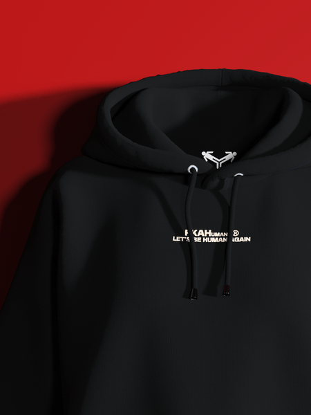 FKAHumans ® BASIC BLACK Hooded Sweatshirt [UNISEX] - FKAHUMANSOversized Hooded Sweatshirt