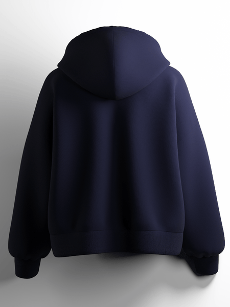 FKAHumans ® BASIC PRUSSIAN NAVY Hooded Sweatshirt [UNISEX] - FKAHUMANSOversized Hooded Sweatshirt